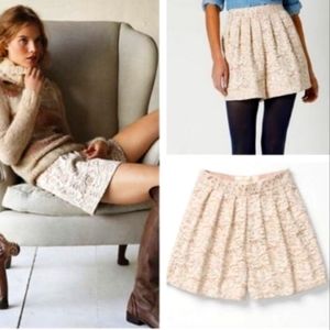 Lauren Moffatt Lace High Waisted Culotte Shorts